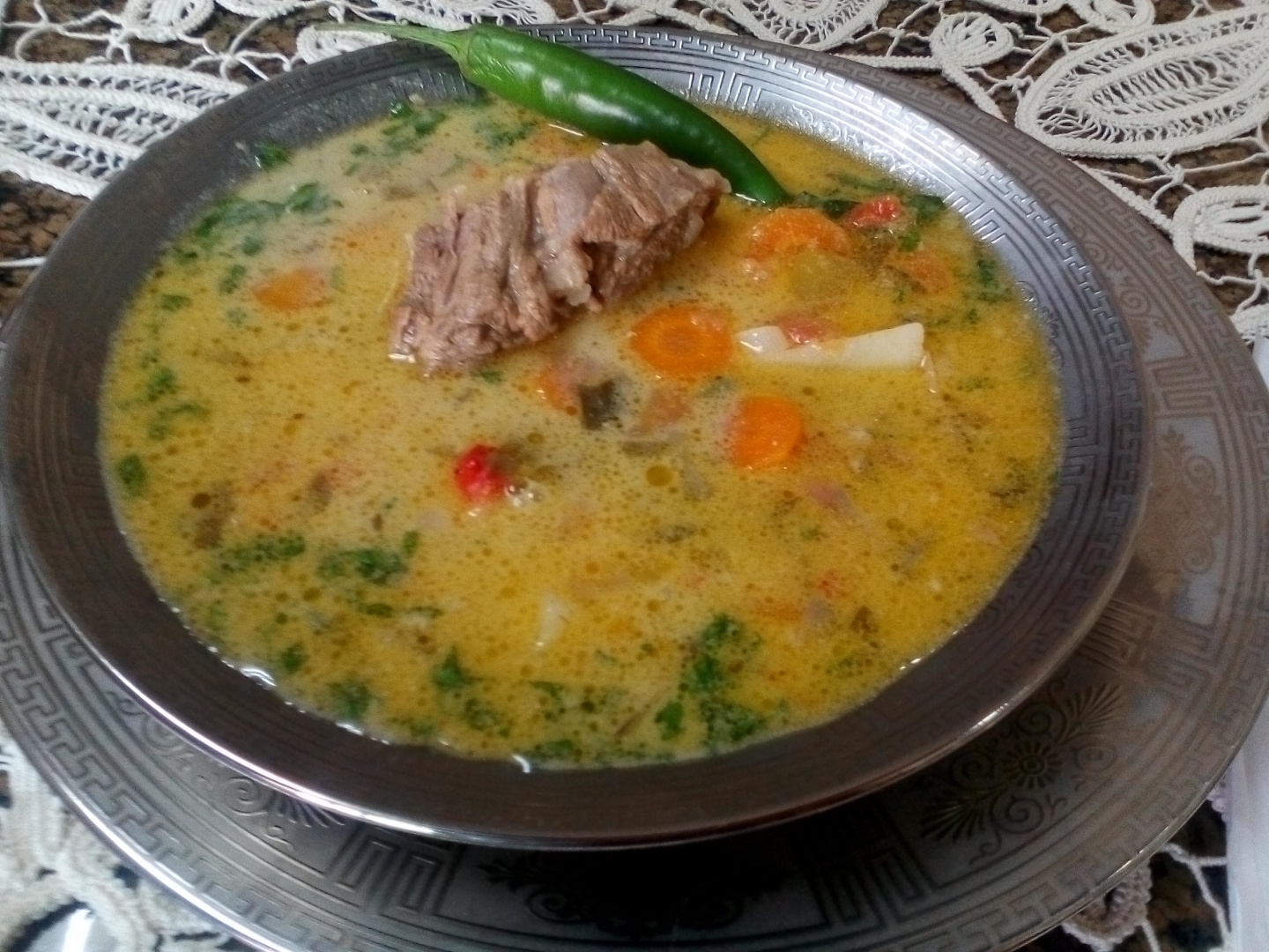 Ciorbă de miel reţetă cu legume