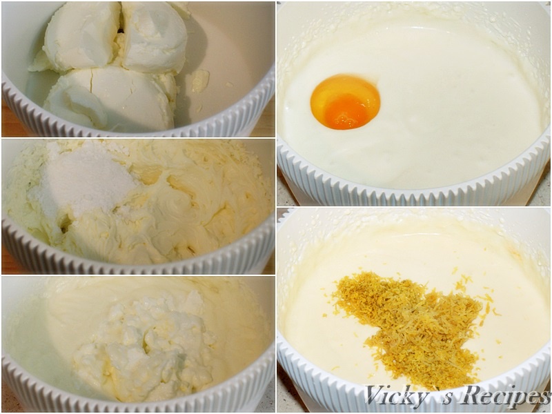 Cheesecake cu mac si confit de lamaie