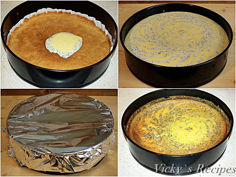 Cheesecake cu mac si confit de lamaie