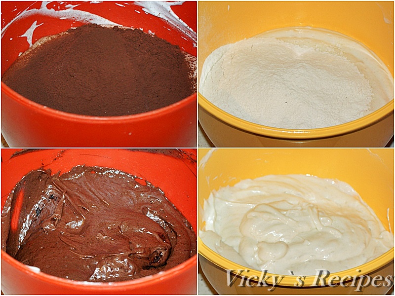 Chec zebra din albusuri cu nuci si vanilie. Reteta simpla , delicioasa si usor de facut