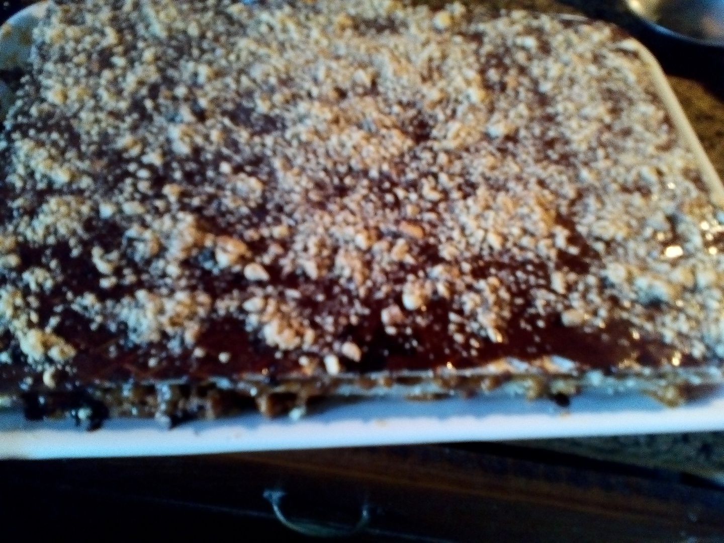 Napolitanele copilariei  (nuca, caramel si glazura de ciocolata)