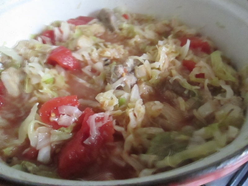 Varza dulce cu piept de porc