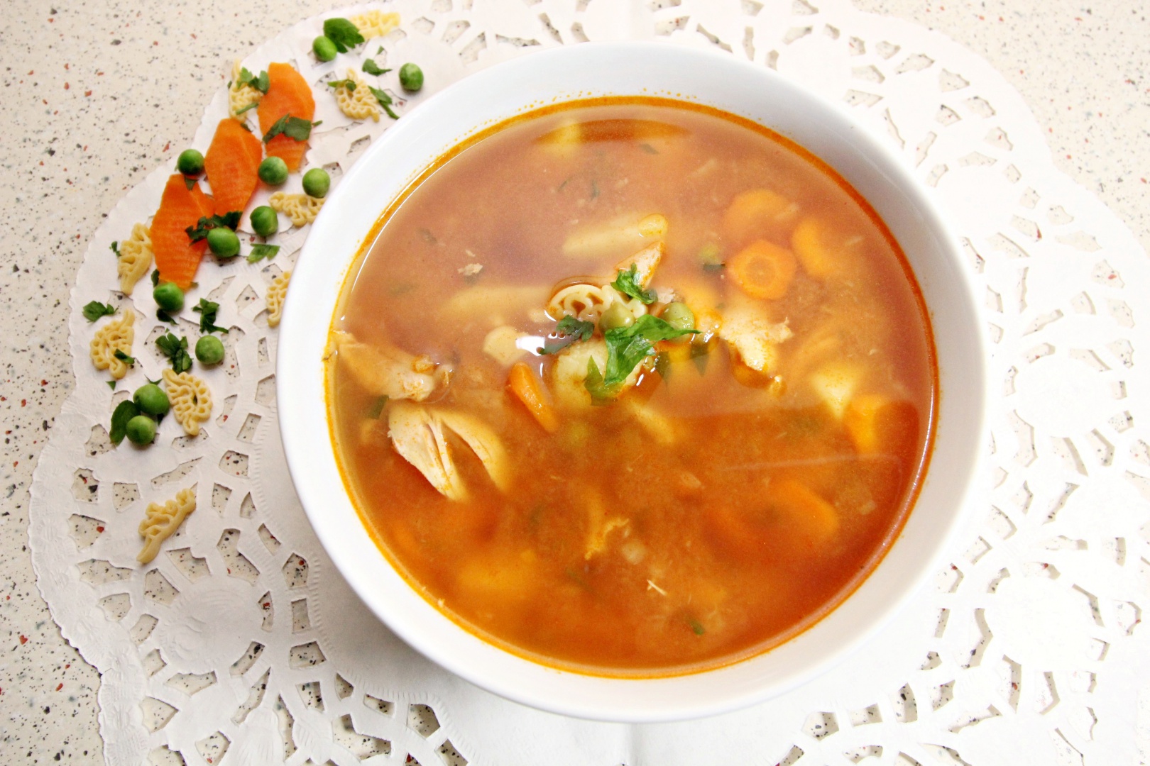 Ciorba de pui cu legume