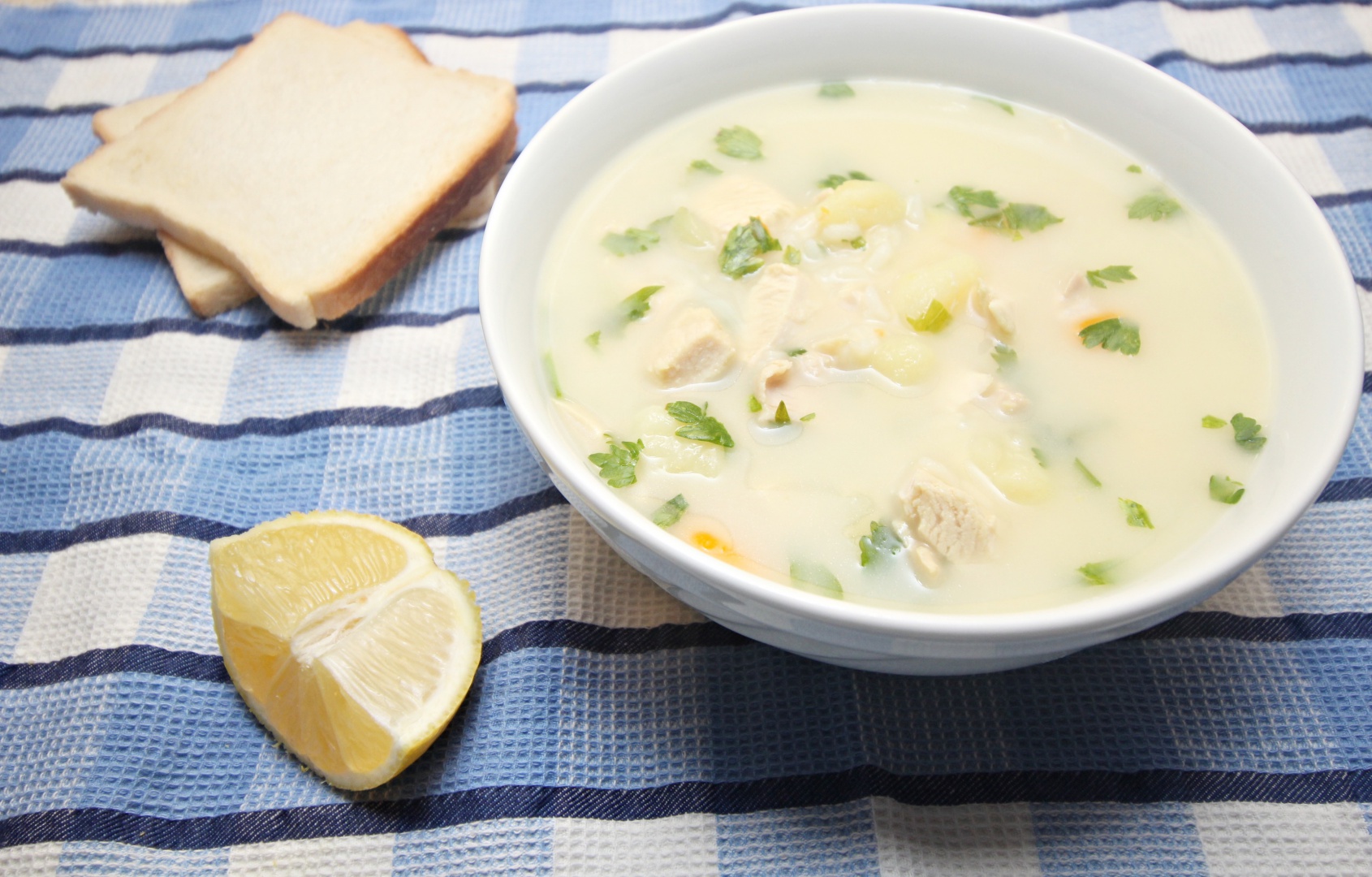 Ciorba de pui a la grec