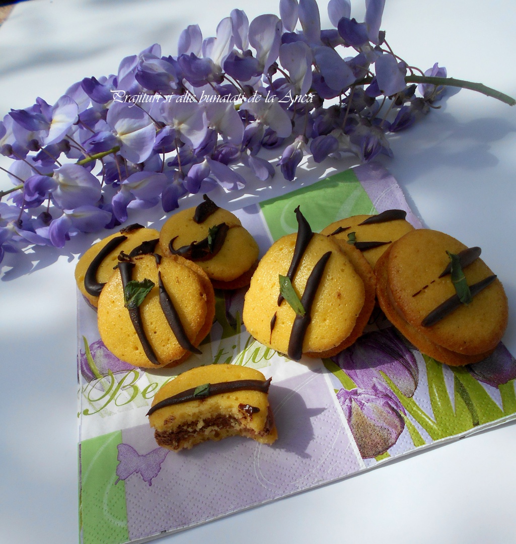 Paleuri cu crema de ciocolata