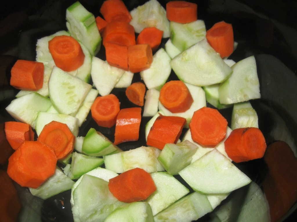 Ghiveci de legume cu carne la slow cooker