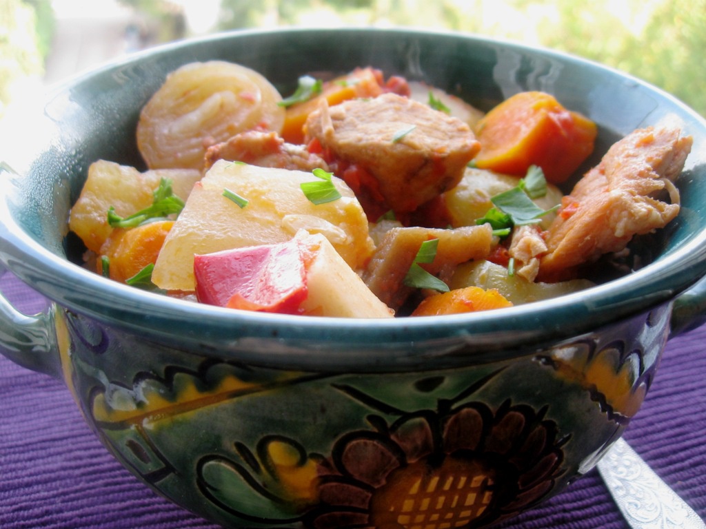 Ghiveci de legume cu carne la slow cooker