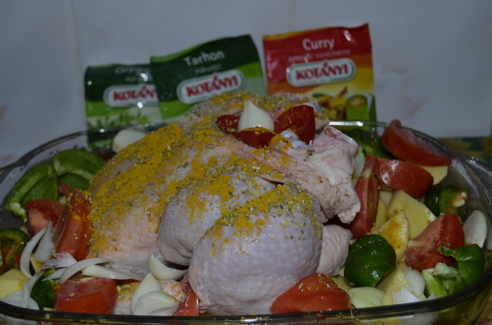 Pui cu legume la cuptor