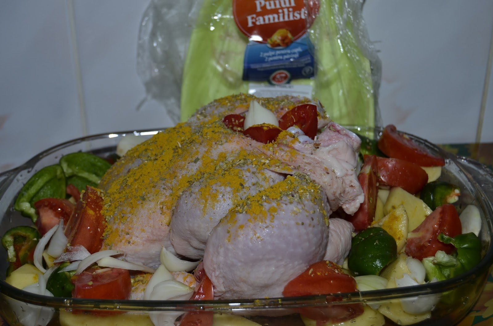 Pui cu legume la cuptor