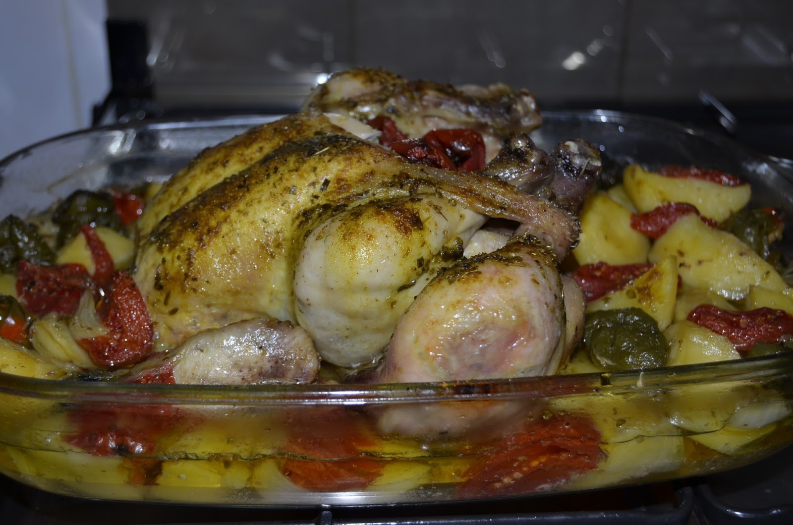 Pui cu legume la cuptor