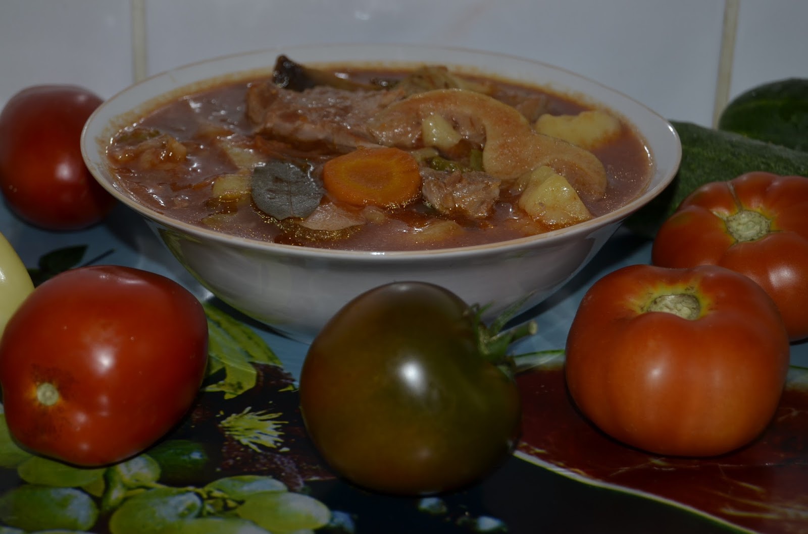Ghiveci de legume cu carne de curcan