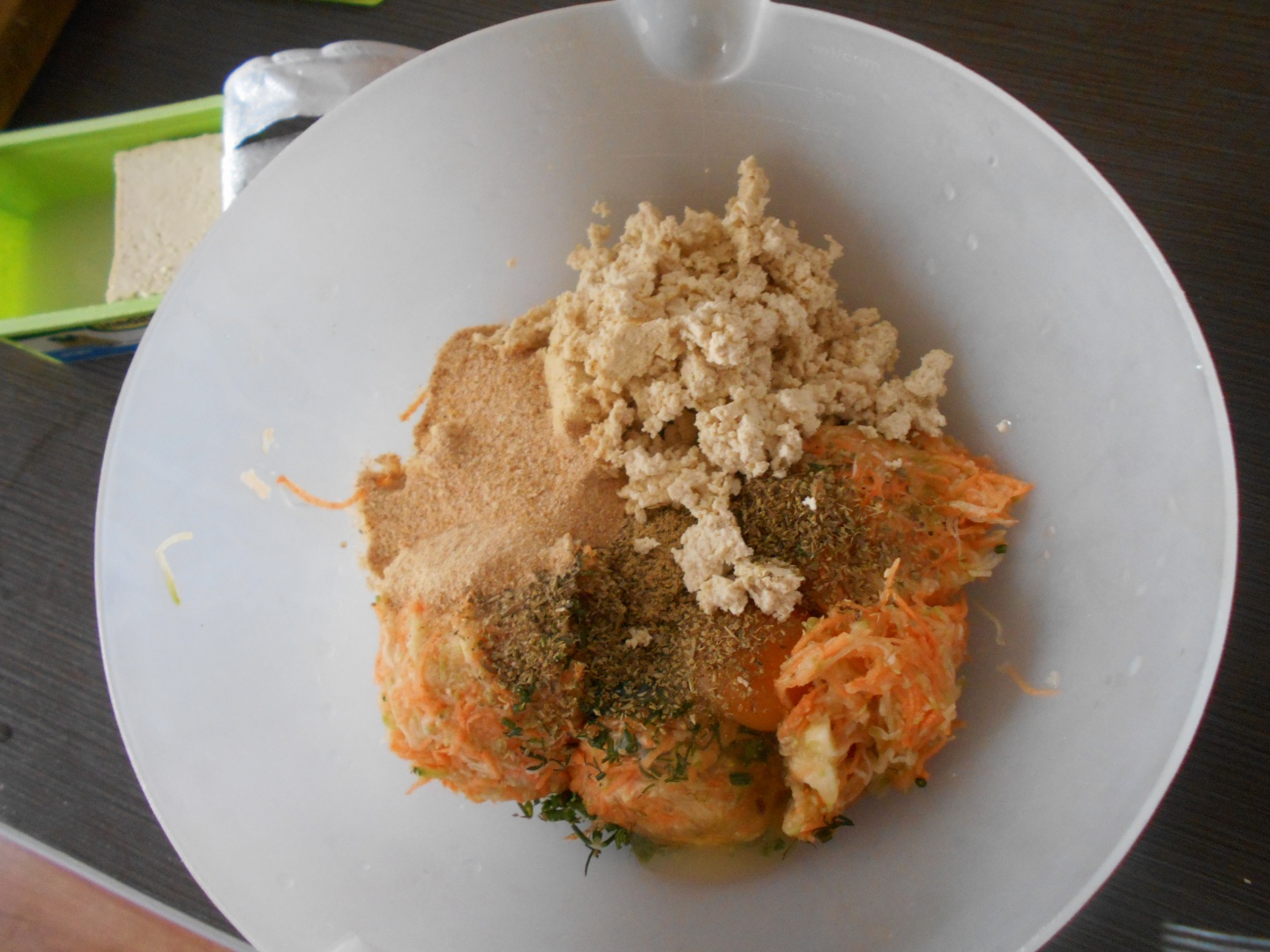 Chiftelute de dovlecel  cu cartofi dulci si tofu