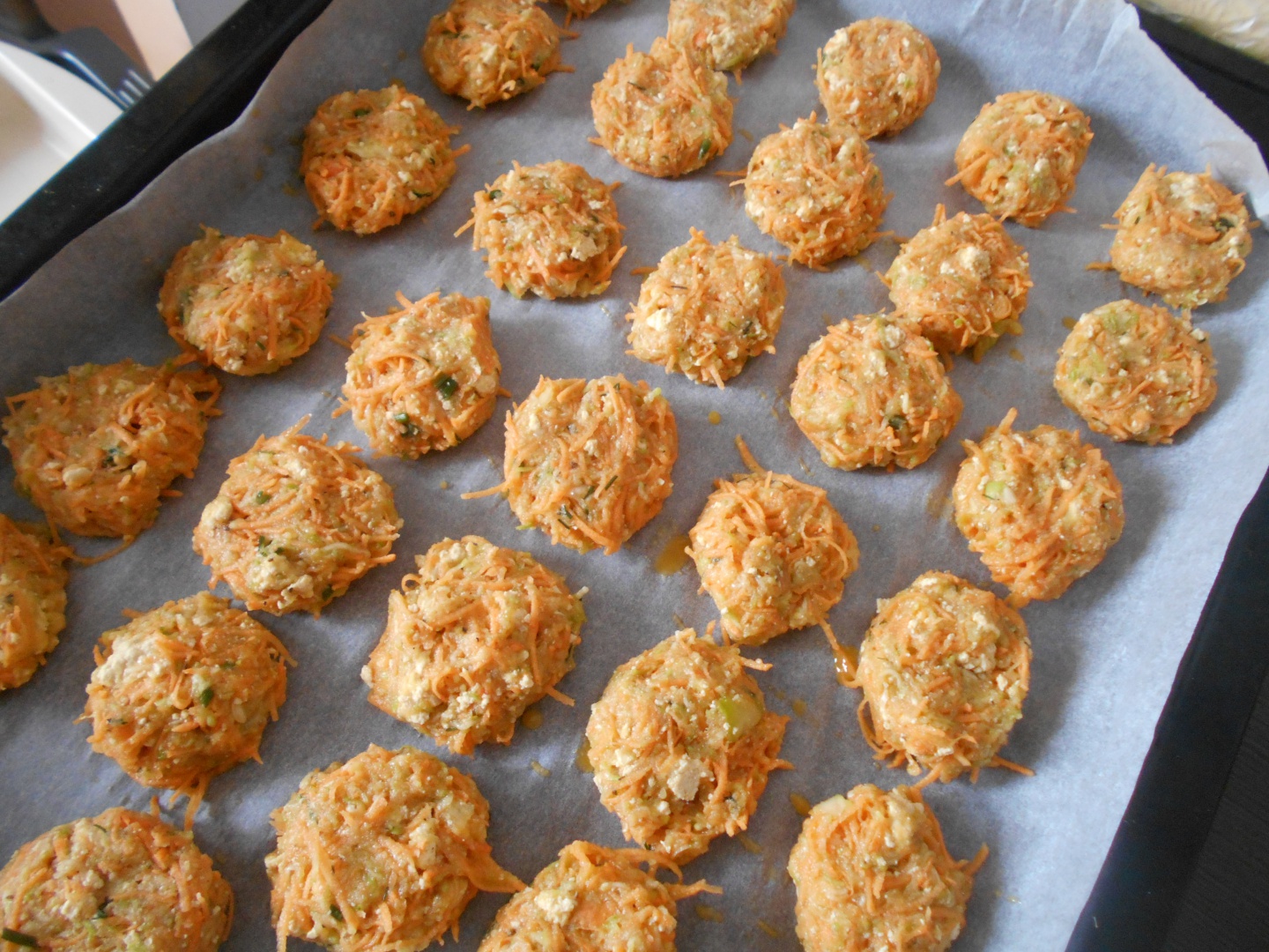 Chiftelute de dovlecel  cu cartofi dulci si tofu