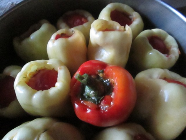 Ardei umpluți cu orez și legume - de post