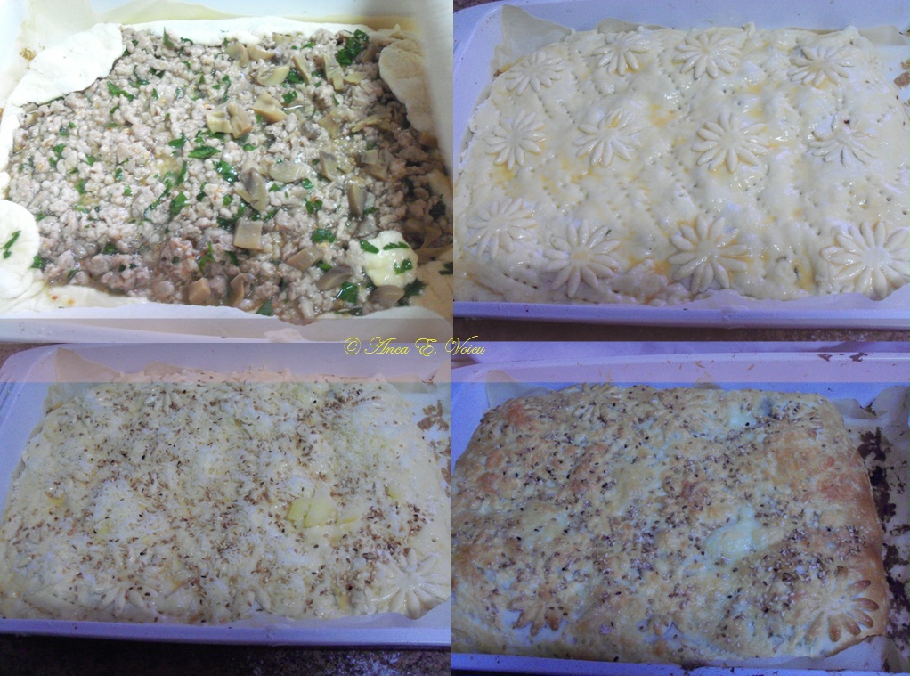 Placinta cu carne si aluat de casa