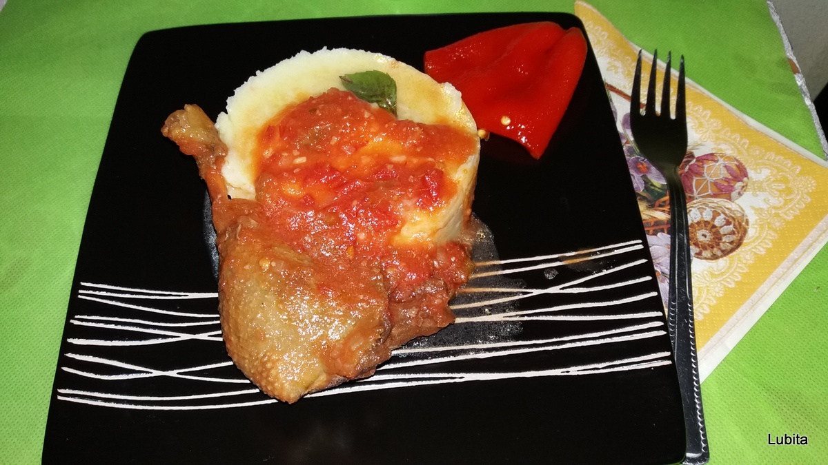 Rata cu sos de rosii