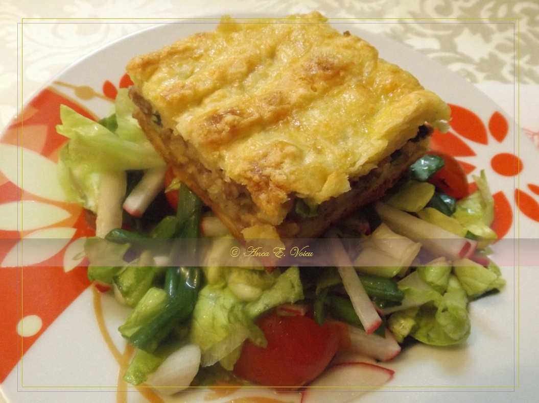 Placinta de primavara cu carne si aluat de casa