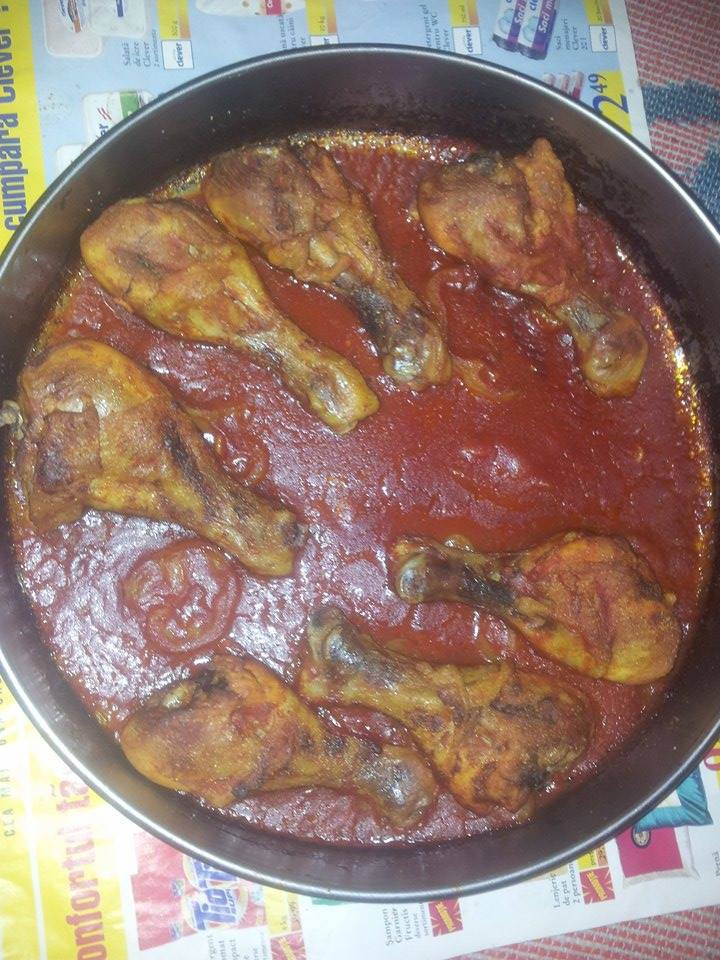 Copanele de pui cu sos picant la cuptor