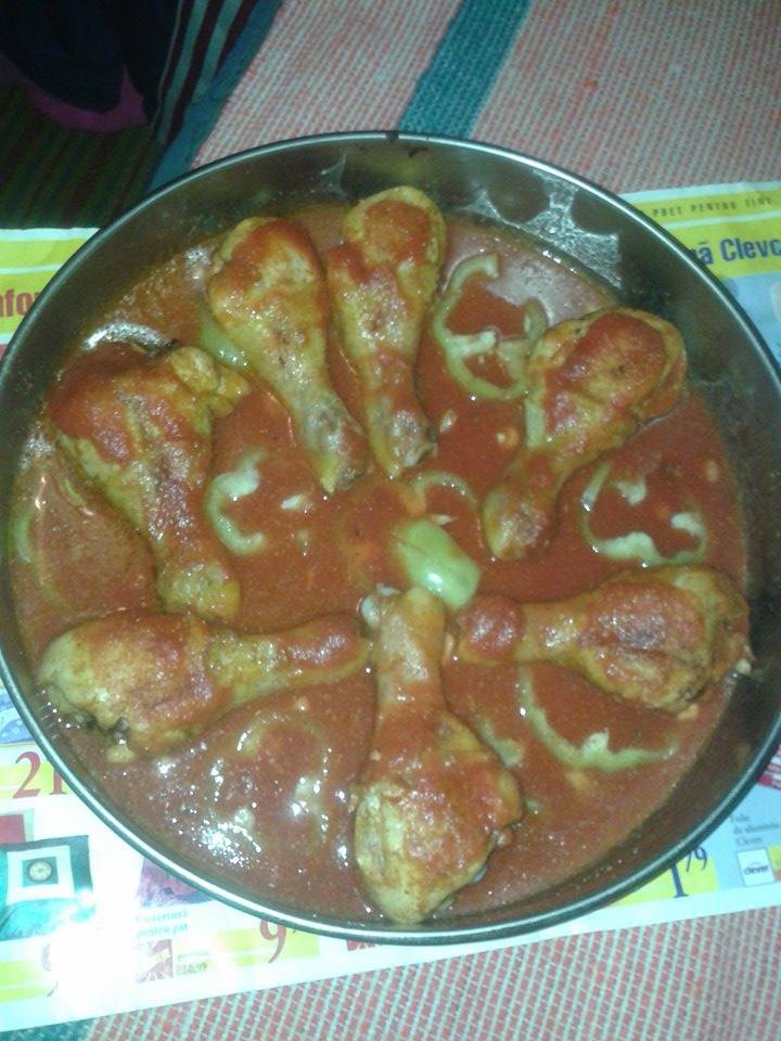 Copanele de pui cu sos picant la cuptor