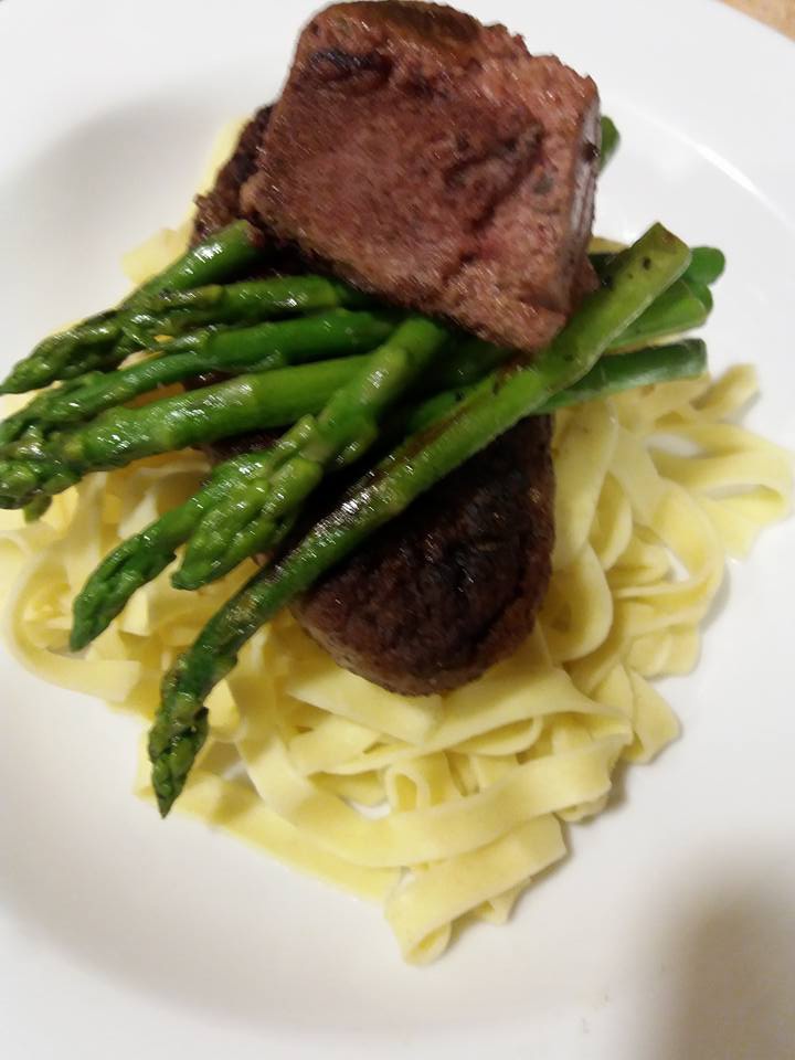 Steak de miel carbonara