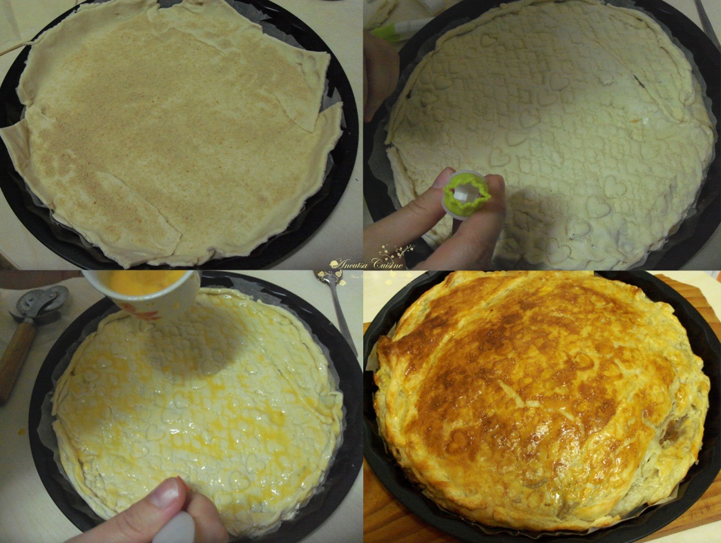 Tarta cu mere si aluat foietaj