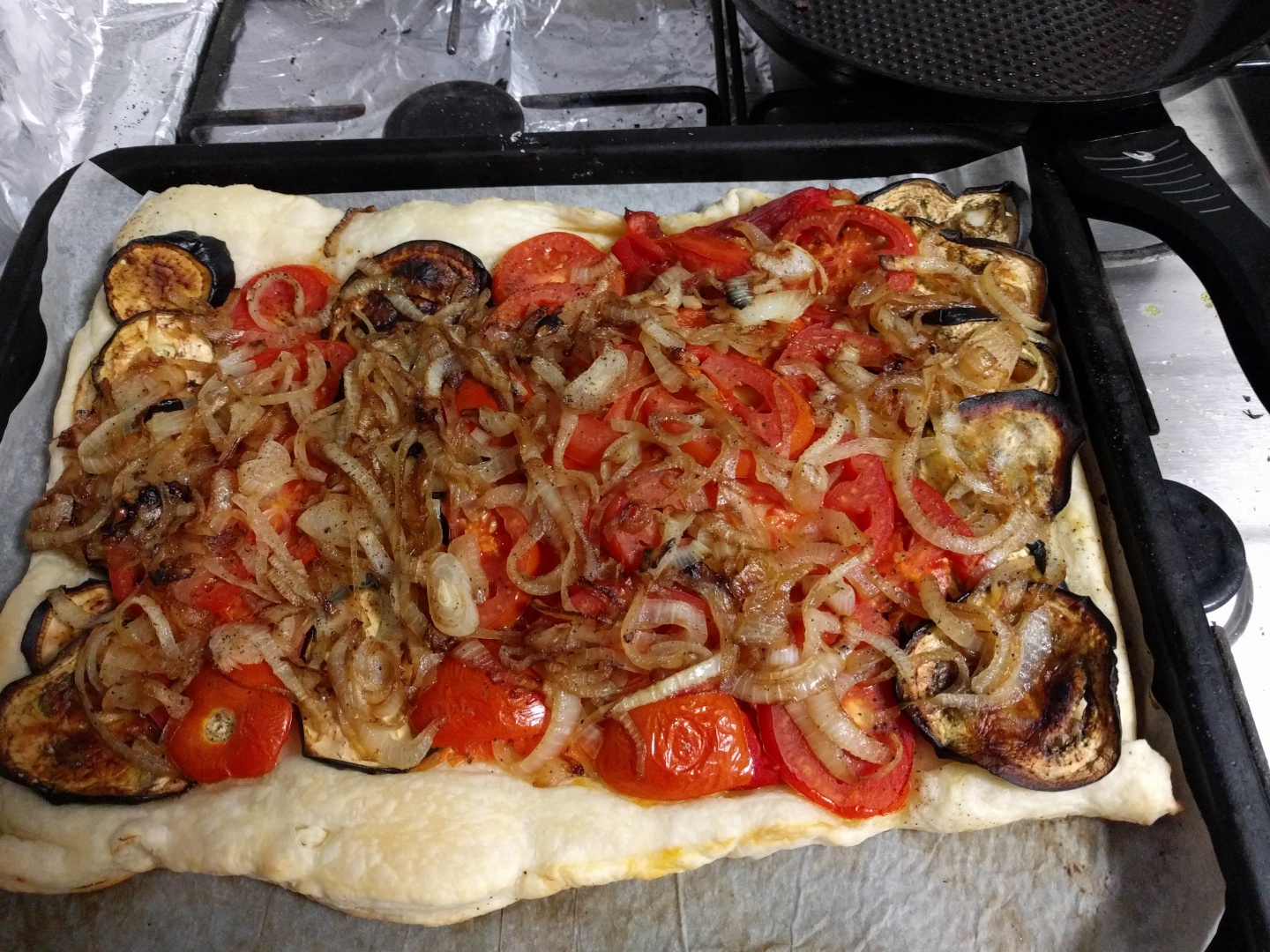 Tarta cu legume si branza de capra