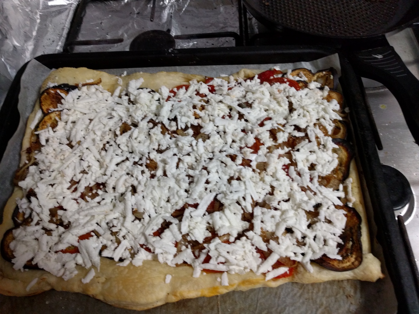 Tarta cu legume si branza de capra