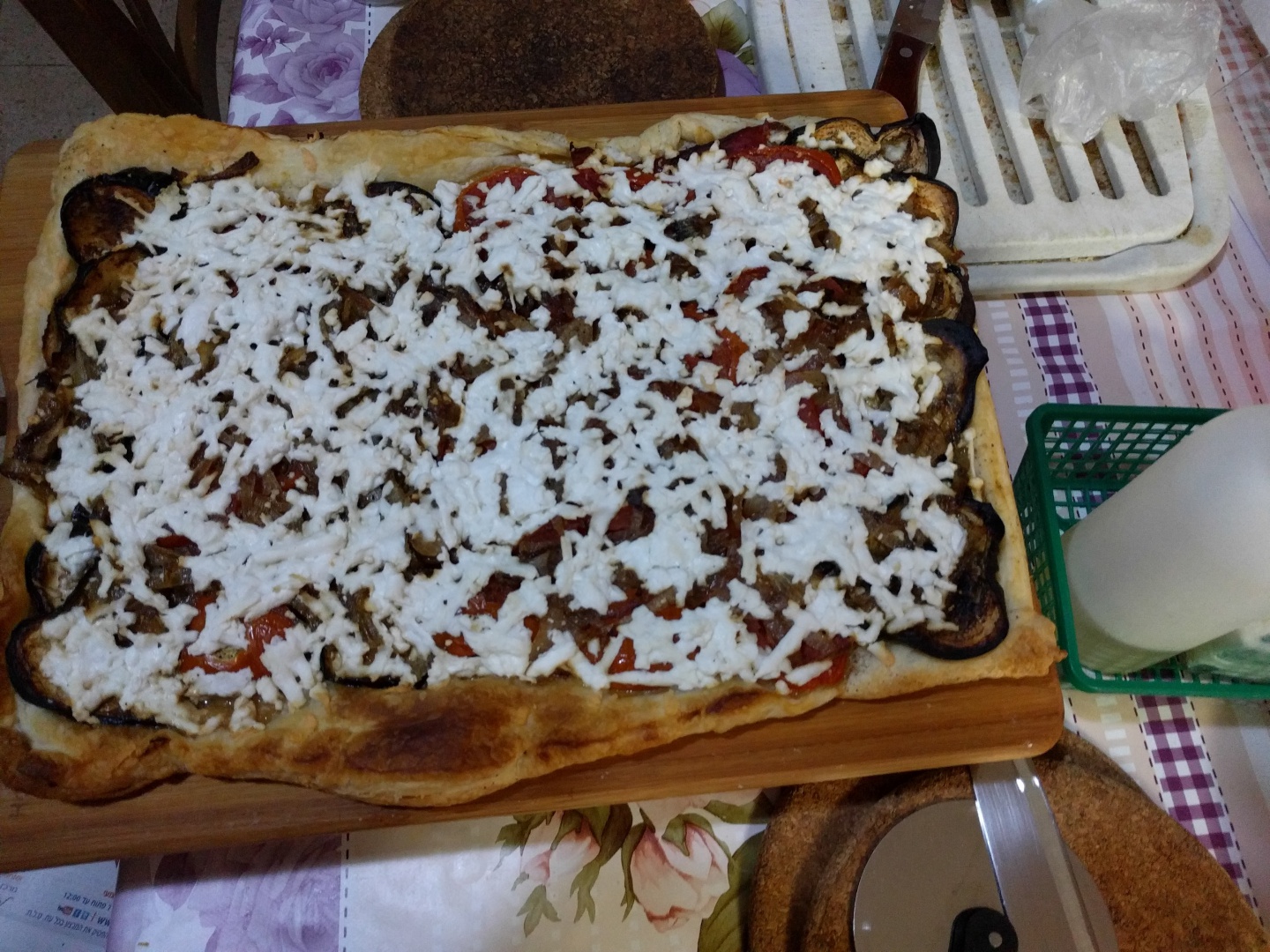 Tarta cu legume si branza de capra