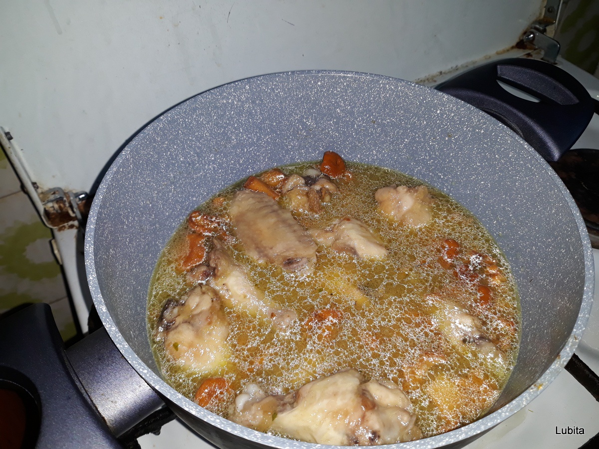 Ciulama de pui cu ciuperci