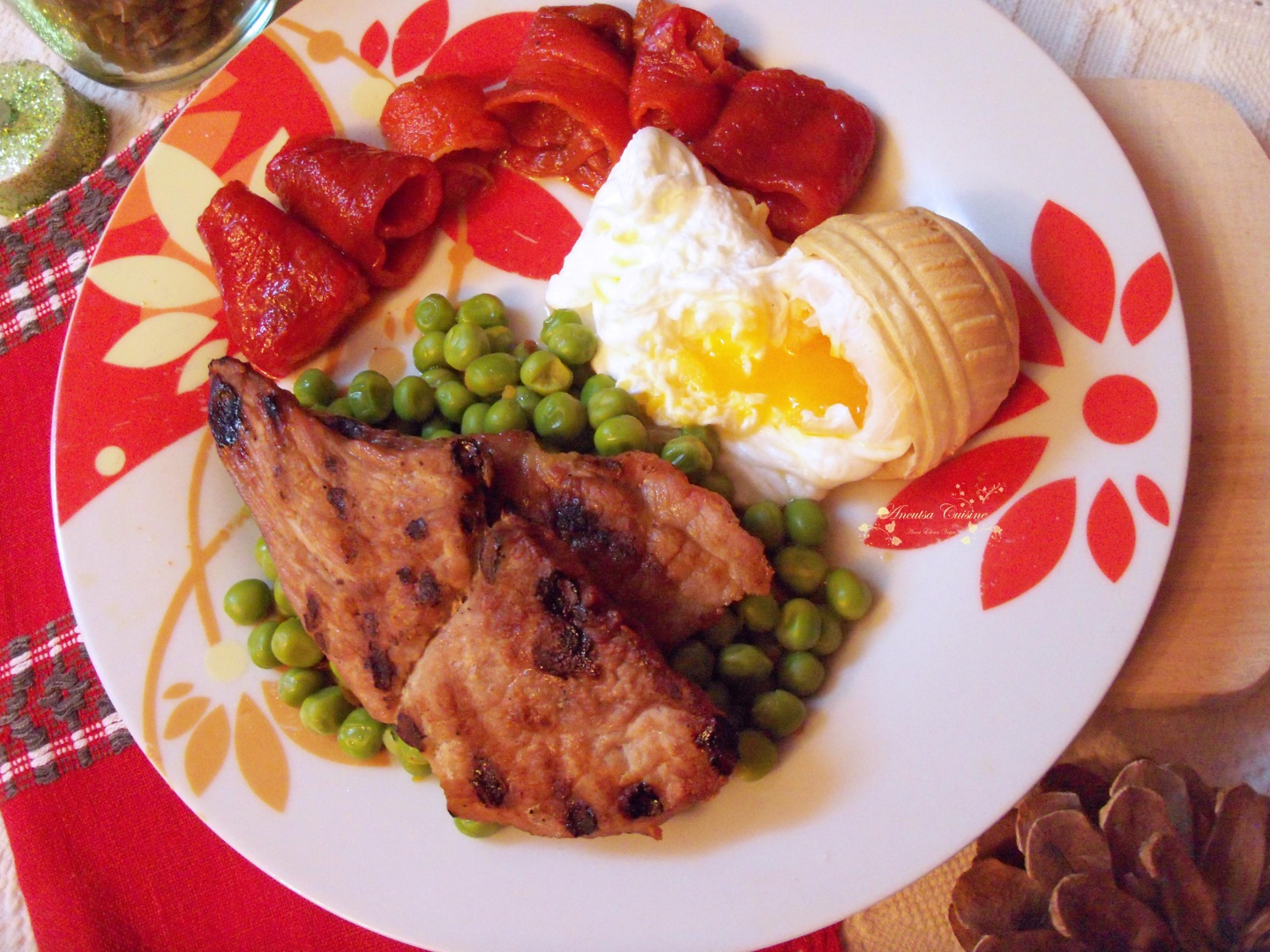 Platou mixt cu friptura si legume