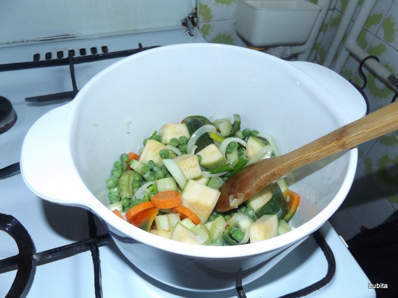 Supa crema de mazare cu jambon