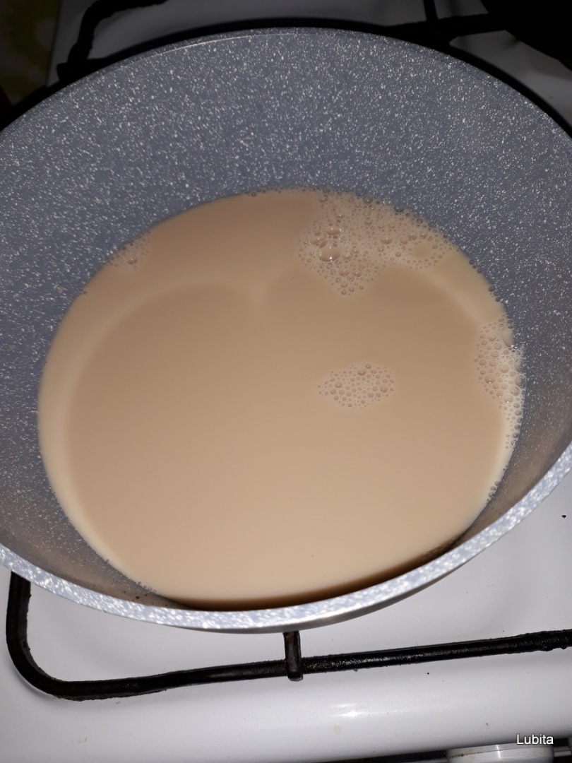 Budinca de tapioca cu lapte de hrisca