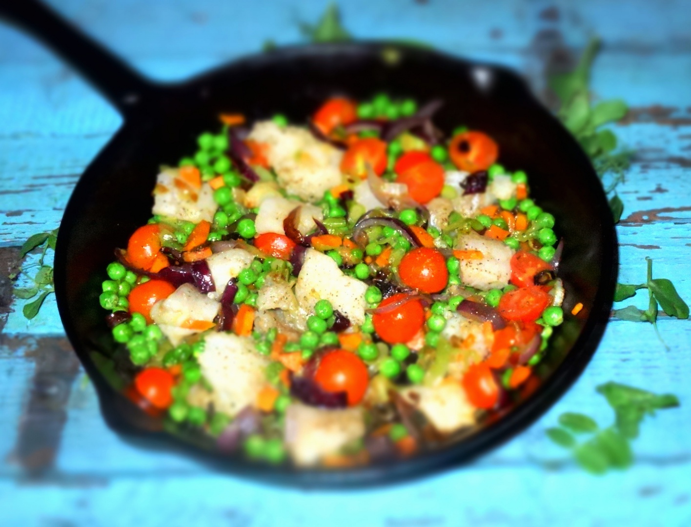 Tocanita de mazare noua si cod