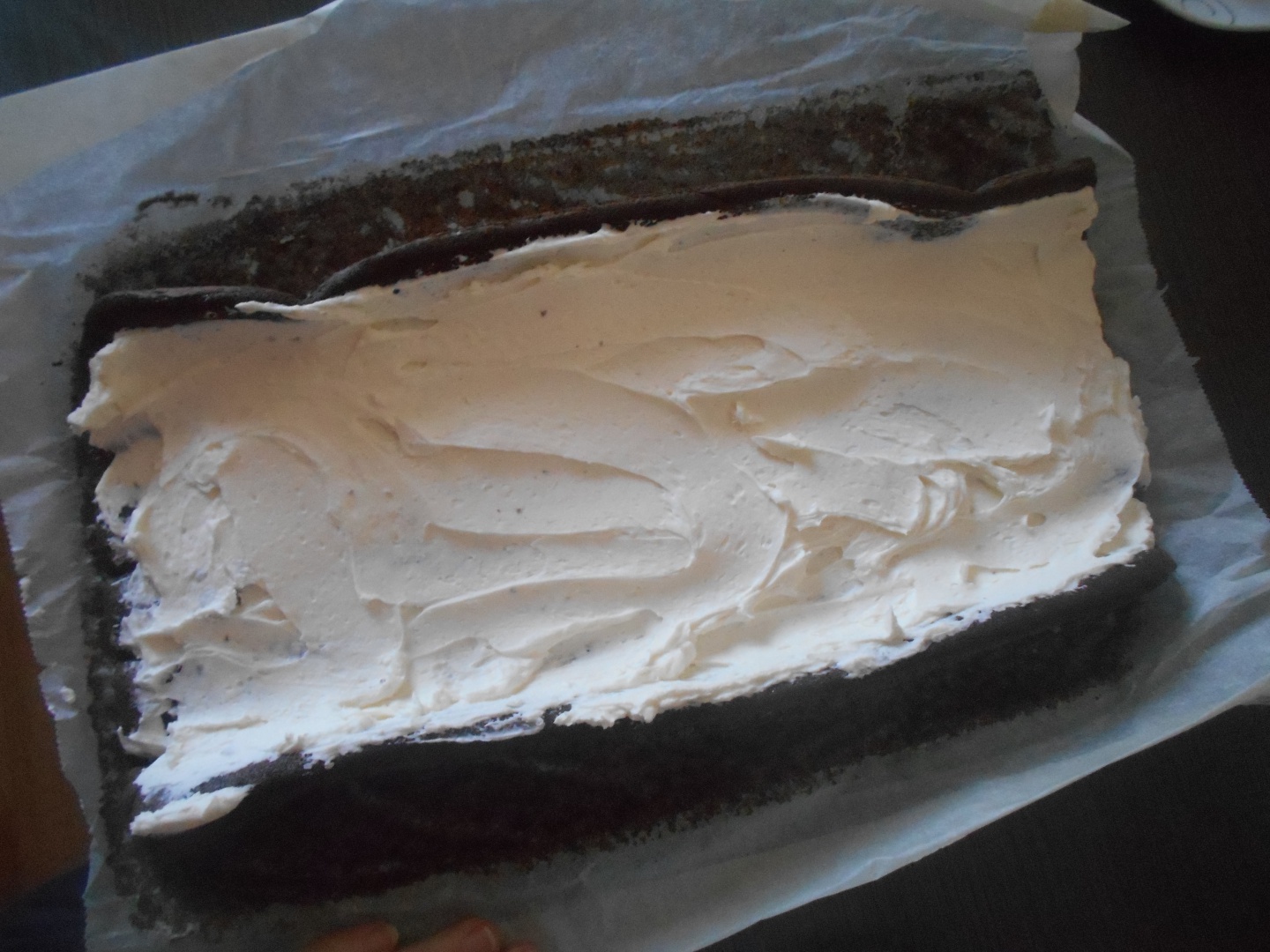 Rulada cu mascarpone si zmeura