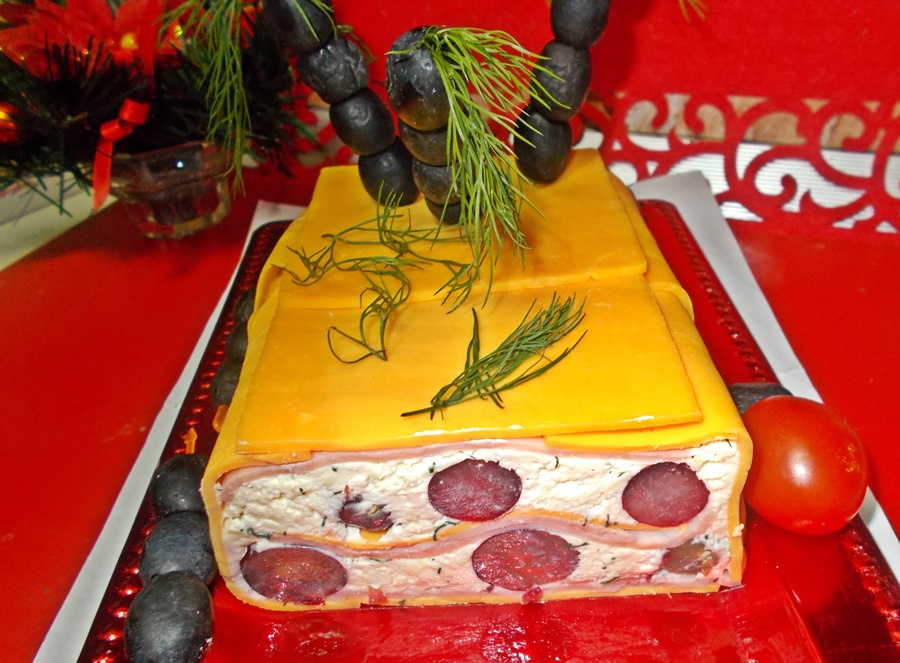 Terina de branza cu struguri