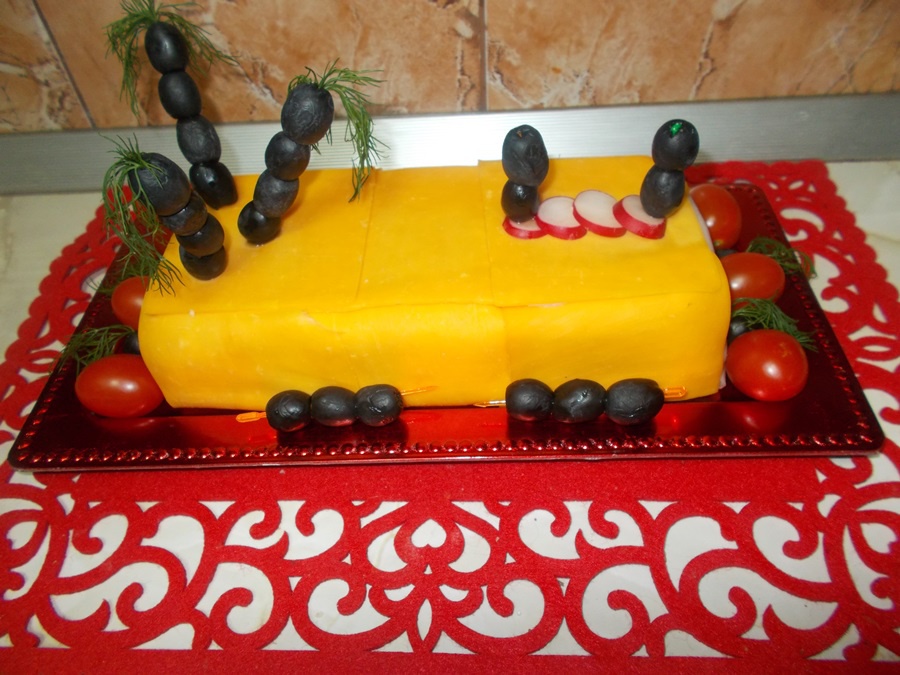 Terina de branza cu struguri