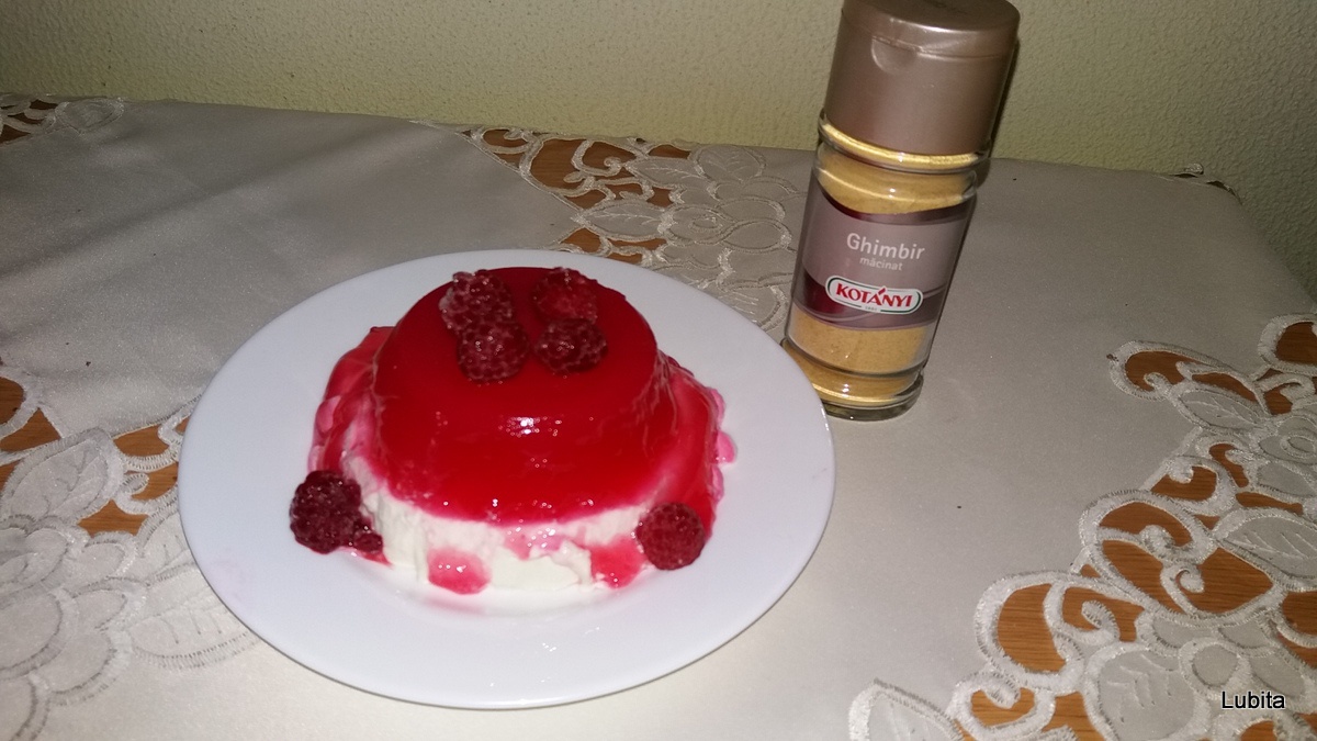 Panna cotta cu ciocolata si ghimbir