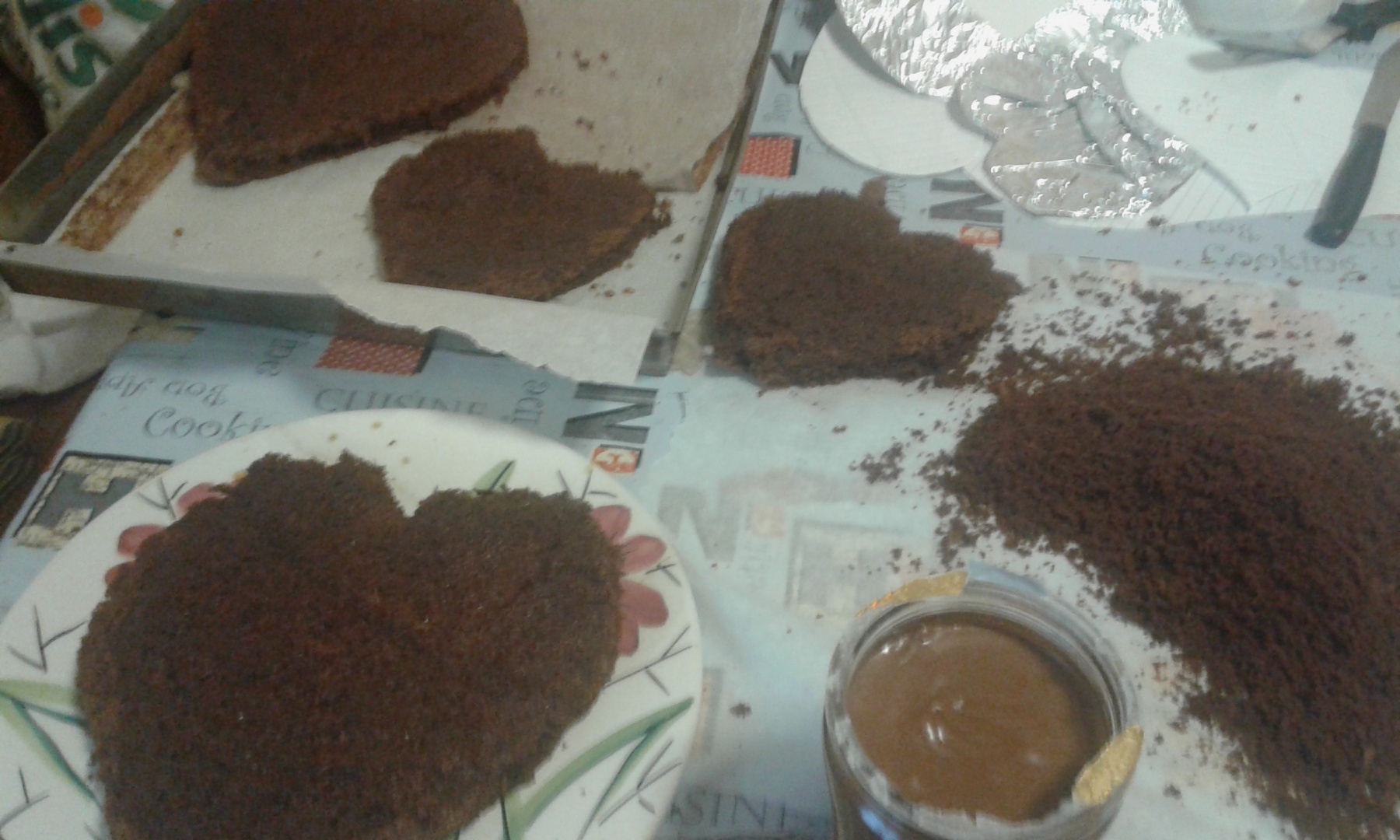 Tort pinguin in forma de inima