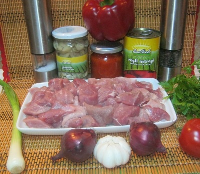 Tocana de porc cu ciuperci ( Zepter)