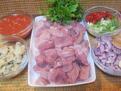 Tocana de porc cu ciuperci ( Zepter)