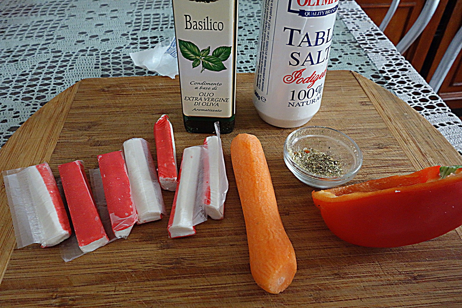 Cus-cus cu legume si surimi delicios