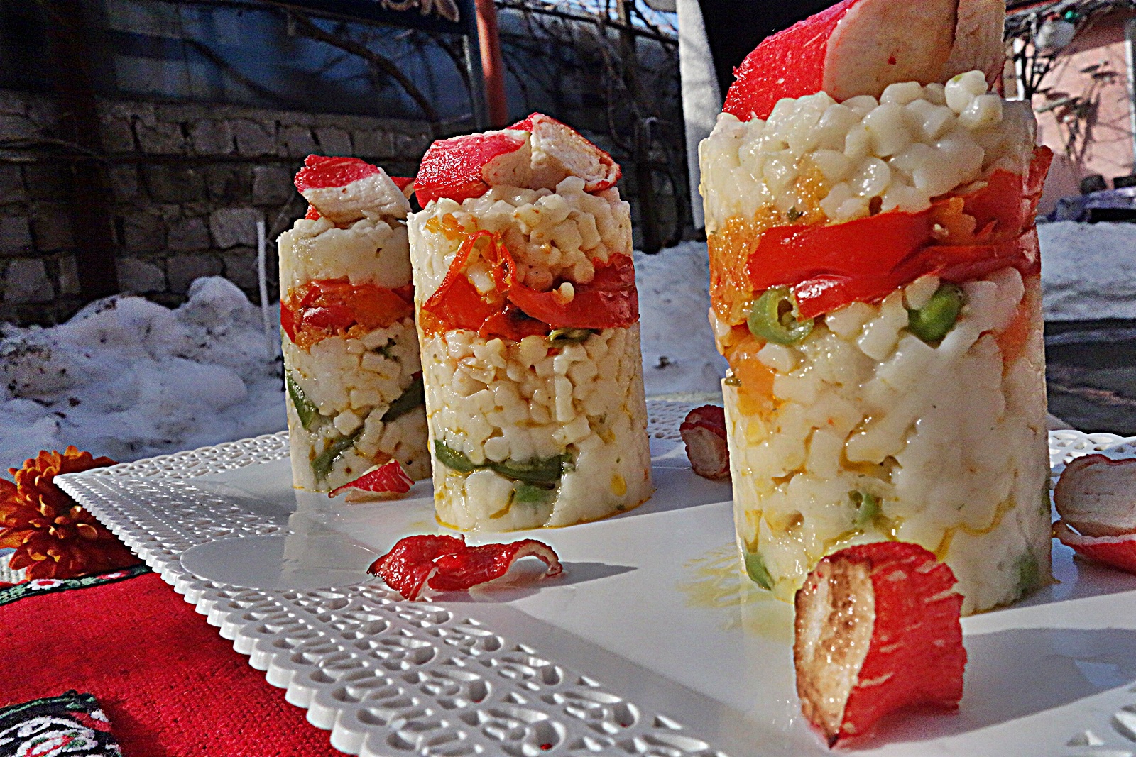 Cus-cus cu legume si surimi delicios