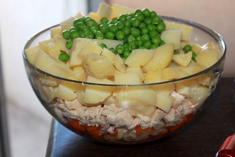 Salata de pui, cu legume si iaurt
