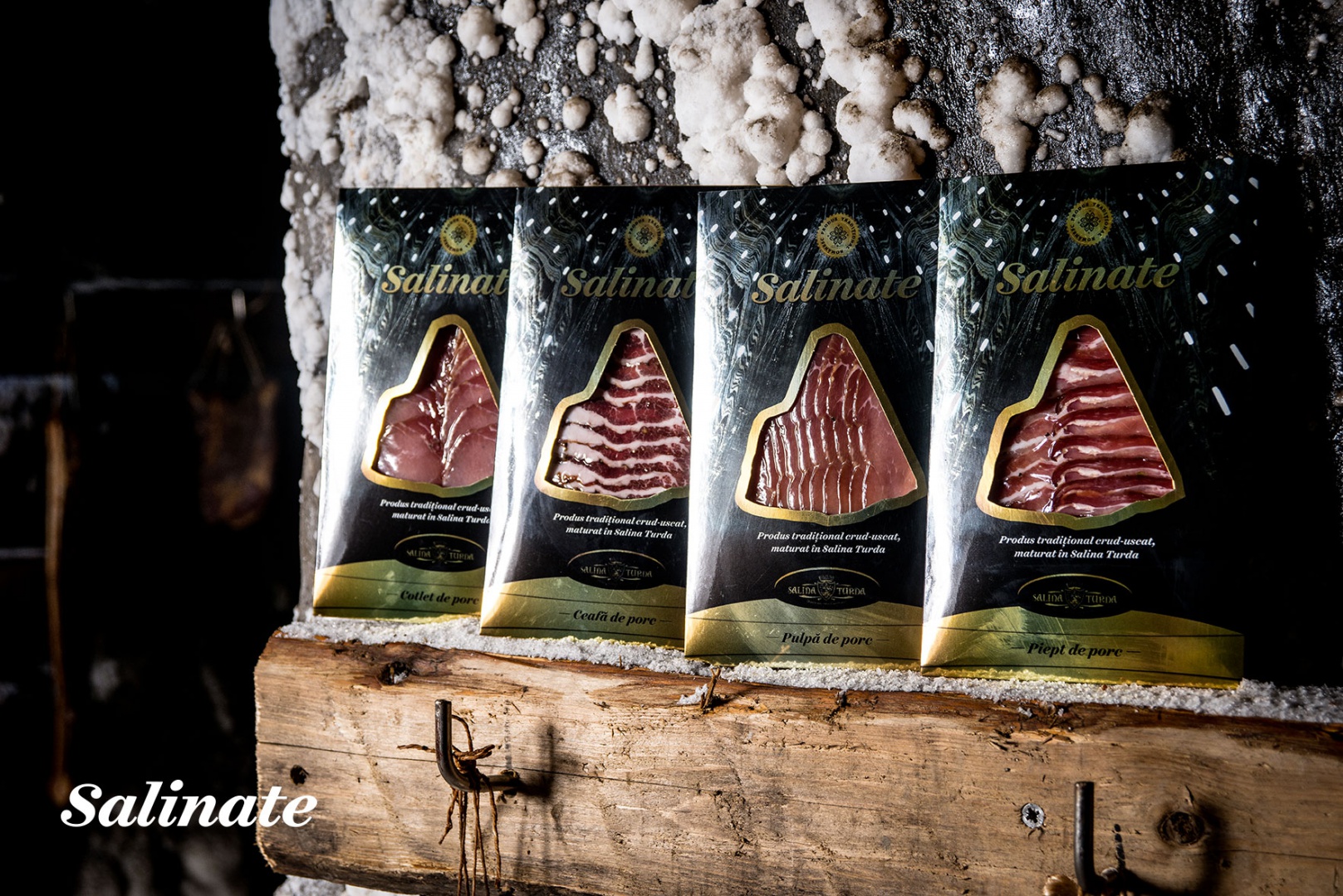 Încercați Salinate, specialități tradiționale din carne maturate chiar în Salina Turda
