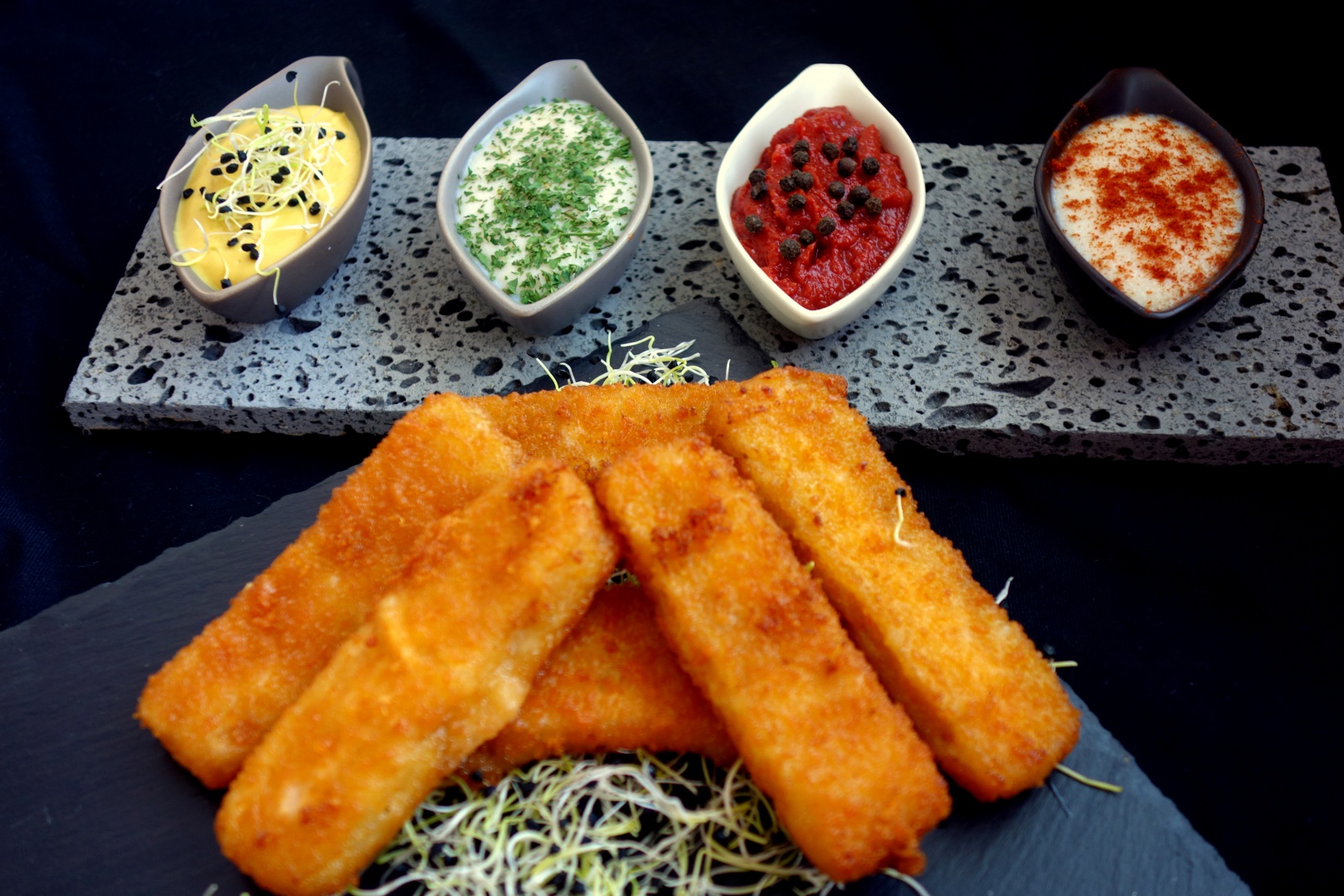 Crochete de peste cu 4 sosuri