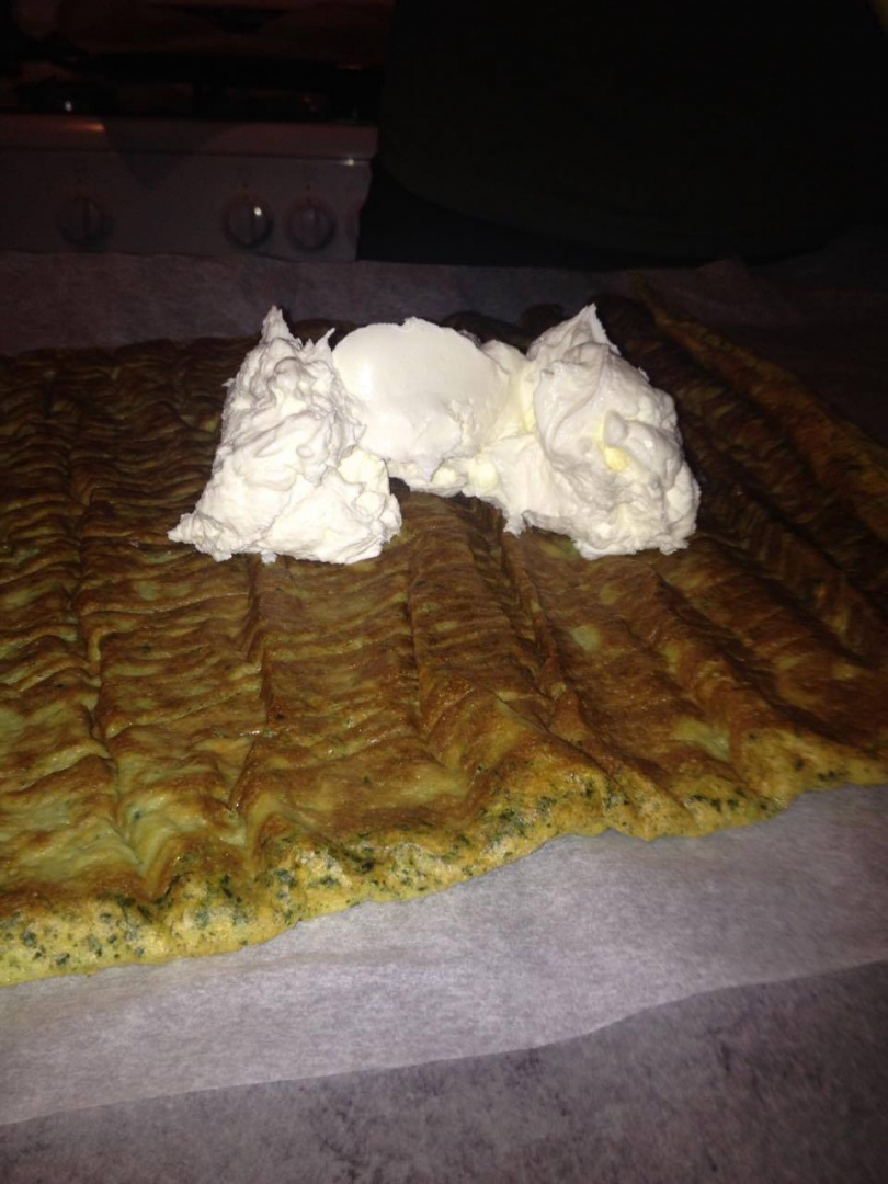 Rulada de spanac umpluta cu crema de branza