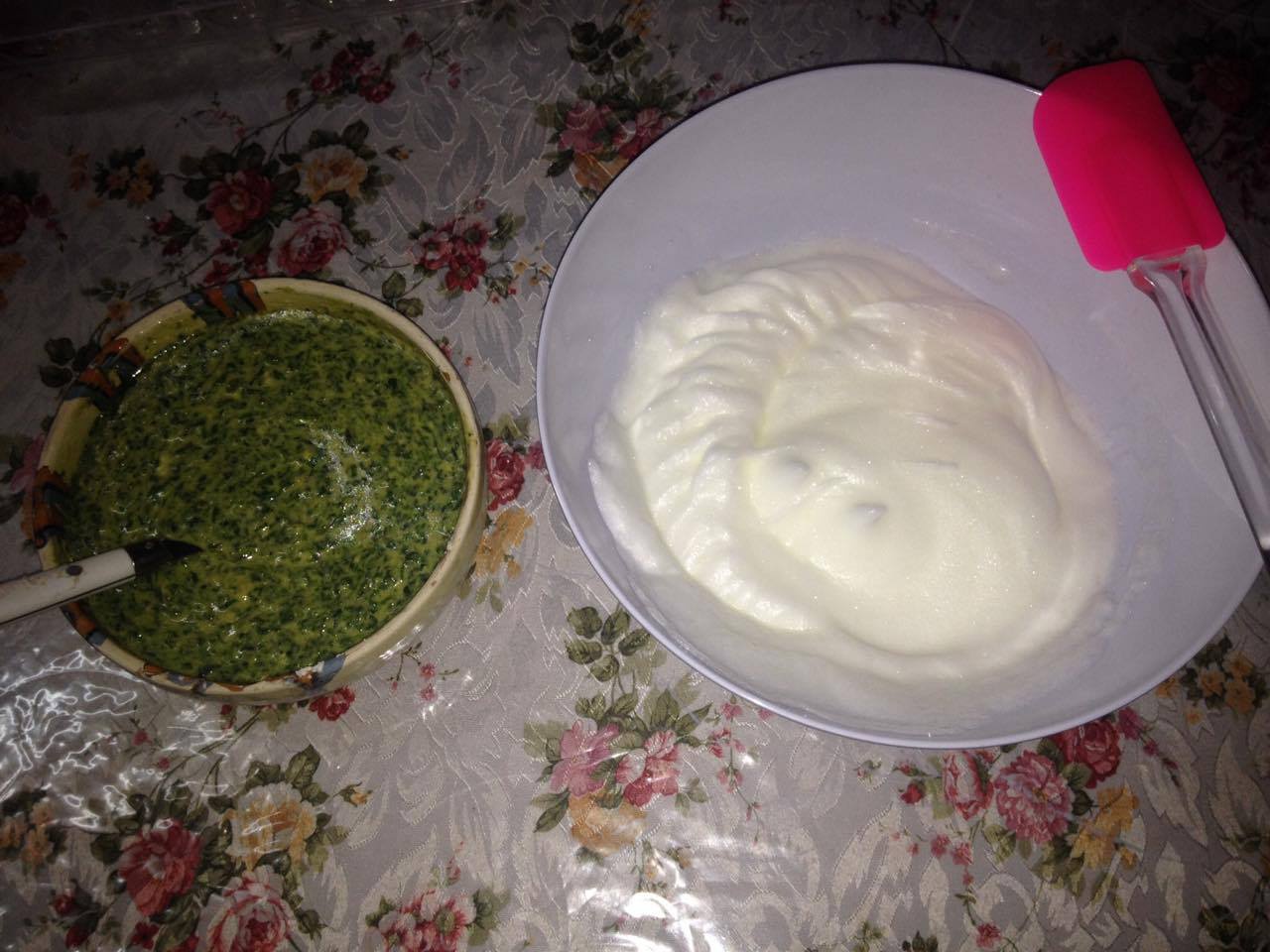 Rulada de spanac umpluta cu crema de branza