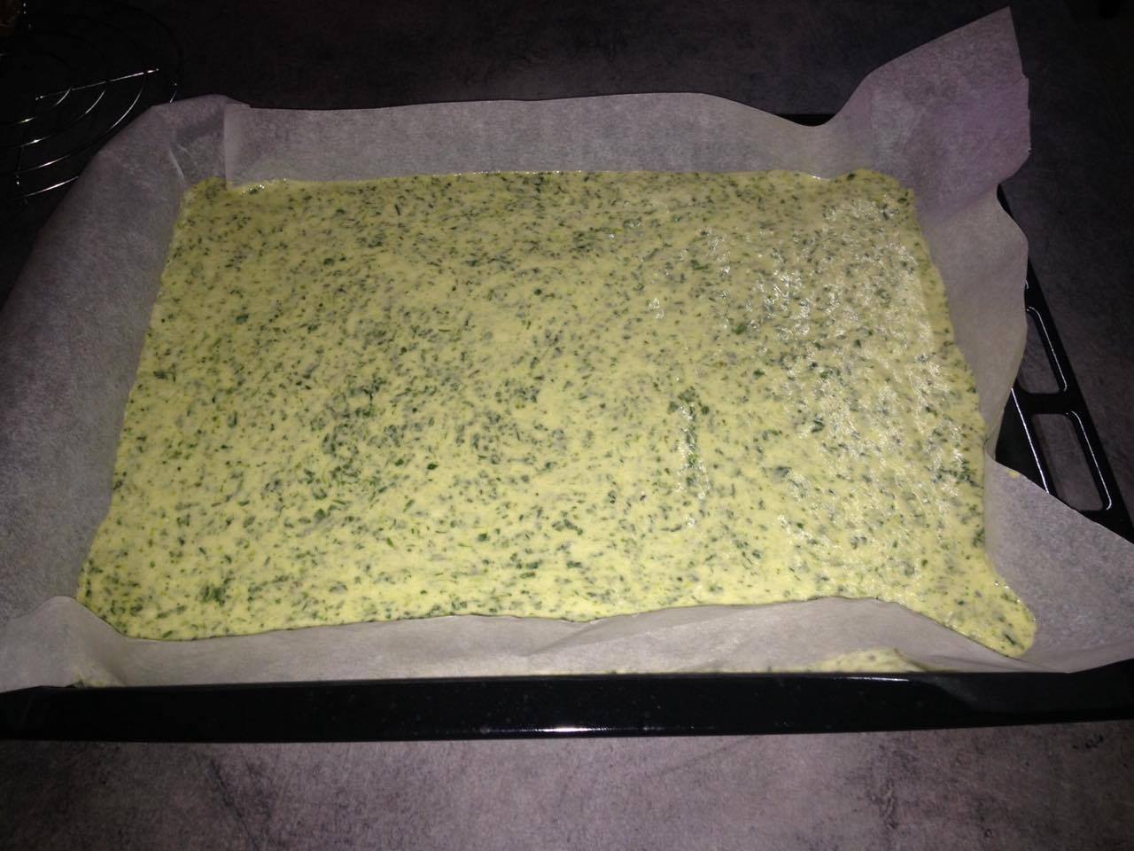 Rulada de spanac umpluta cu crema de branza