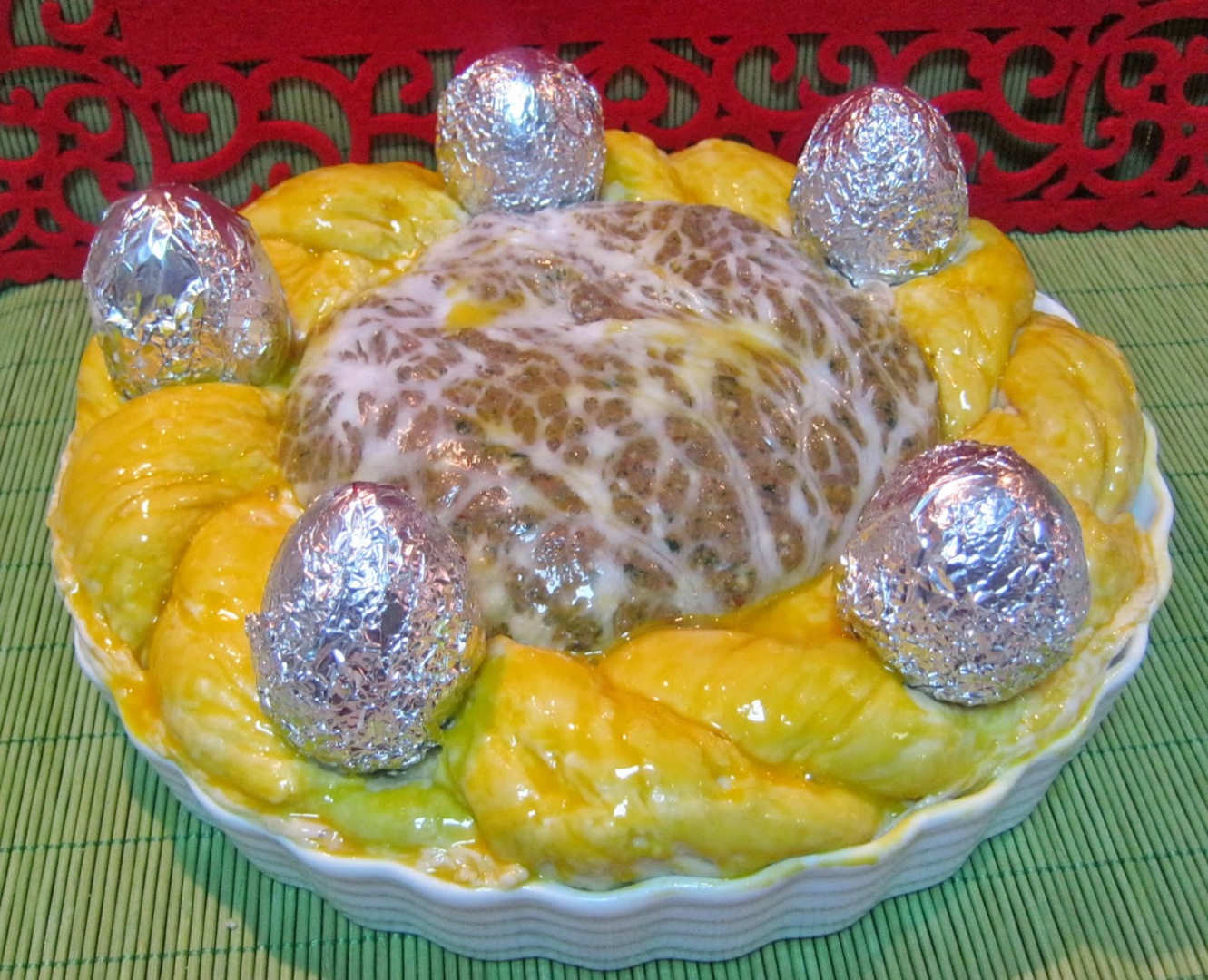 Drob de miel in coronita de aluat