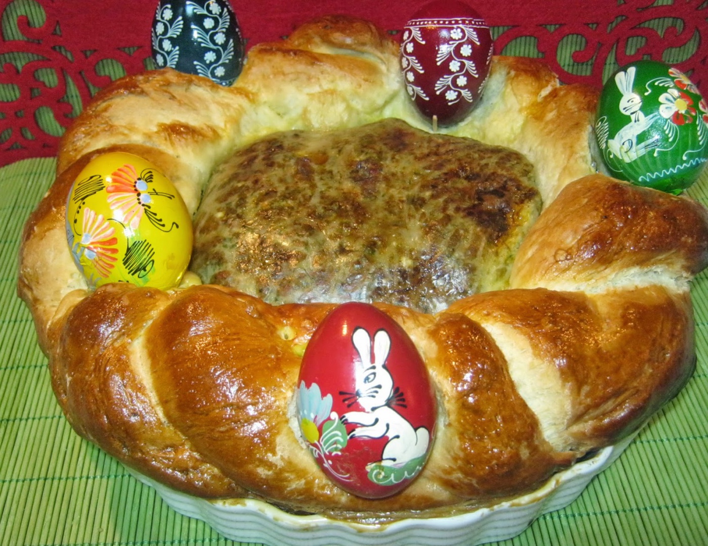 Drob de miel in coronita de aluat